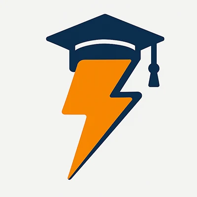 Isotipo del curso FLASH B1 de Key Lessons con rayo verde, símbolo de rapidez y certificación de inglés.